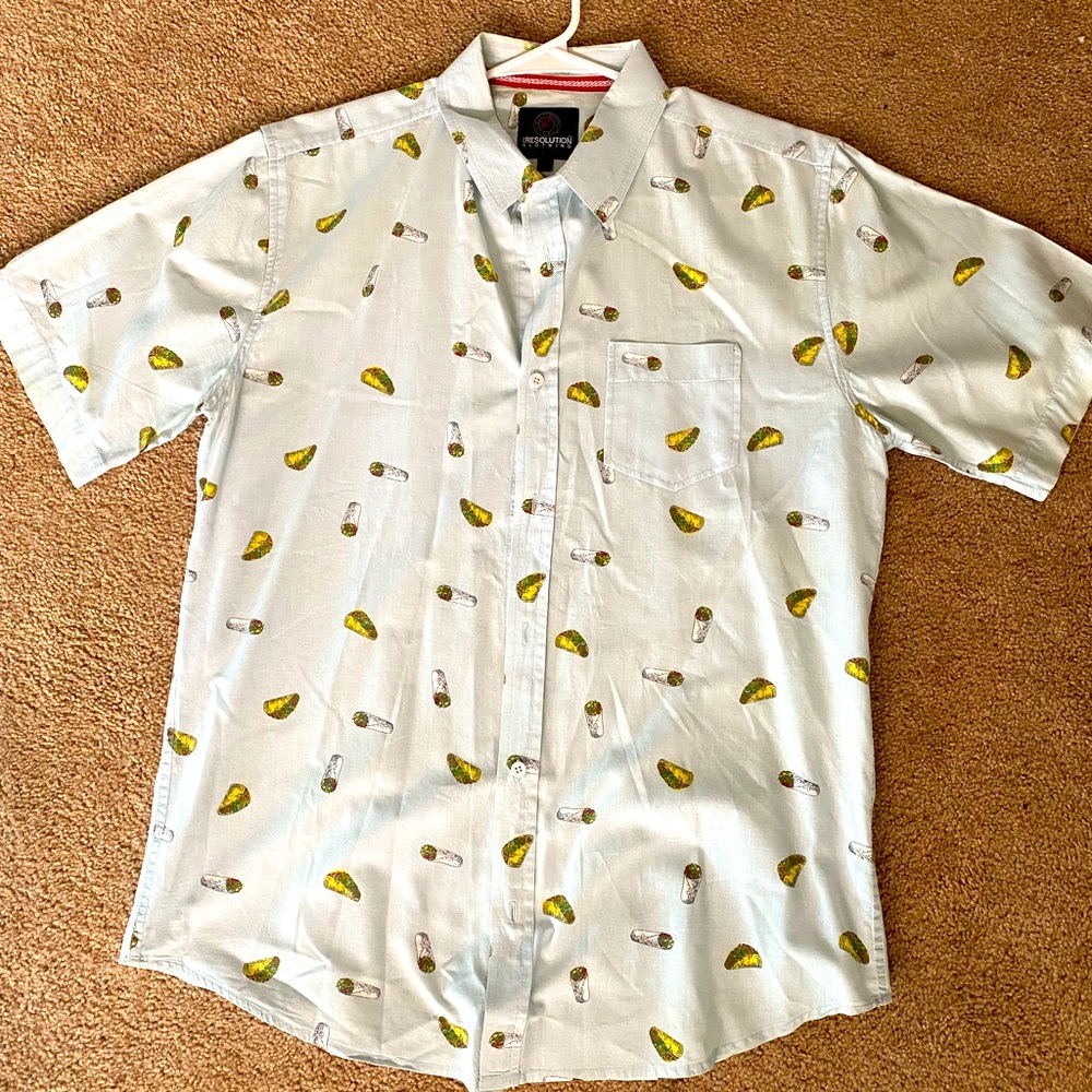 Taco Party Button Down